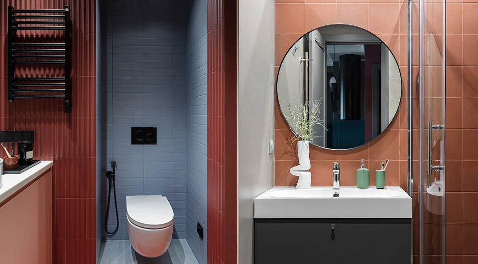 Так тоже можно: 7 маленьких ванных с яркой плиткой Так тоже можно: 7 маленьких ванных с яркой плиткой