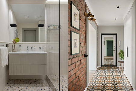 Плитка на пол-2025: виды отделки, тренды и варианты применения (78 фото)