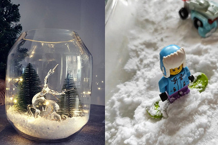 Как в домашних условиях сделать искусственный снег: для поделок и декора