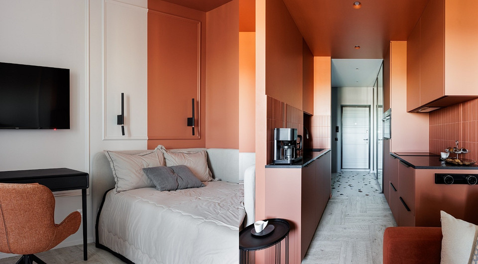 Такой студии вы еще не видели! Уместили все на 29 кв. м и создали яркий интерьер (фото до и после) Такой студии вы еще не видели! Уместили все на 29 кв. м и создали яркий интерьер (фото до и после)