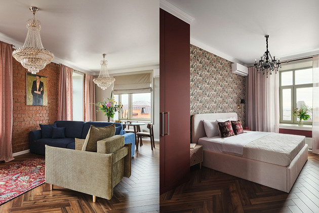 Это потрясающе! Квартира 70 кв. м в Тобольске с эффектным интерьером