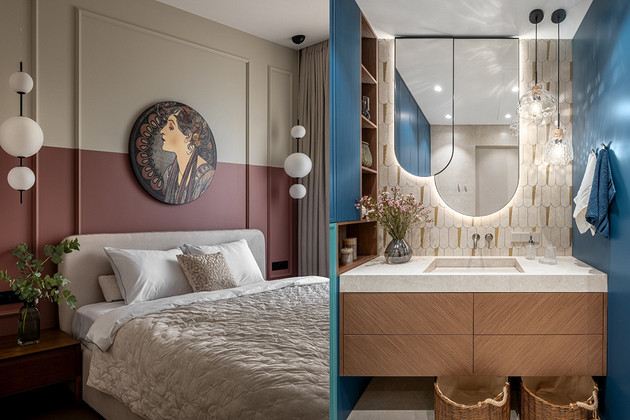 Для мамы и дочки: уютная и яркая квартира 62 кв. м с продуманным интерьером