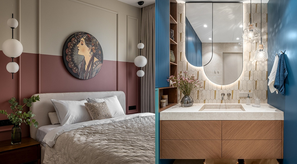 Для мамы и дочки: уютная и яркая квартира 62 кв. м с продуманным интерьером