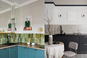 Вместо верхних шкафов: 5 идей от дизайнеров, чем украсить стену над кухней