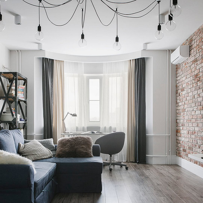 Кирпичная стена в интерьере: варианты применения, подходящие стили и 63 фото