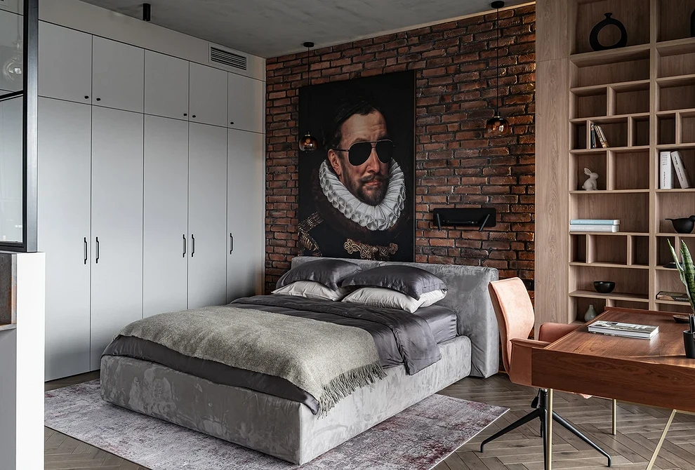 Кирпичная стена в интерьере: варианты применения, подходящие стили и 63 фото