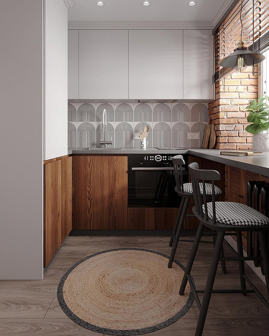 Кирпичная стена в интерьере: варианты применения, подходящие стили и 63 фото