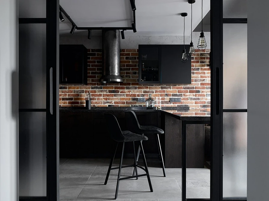 Кирпичная стена в интерьере: варианты применения, подходящие стили и 63 фото