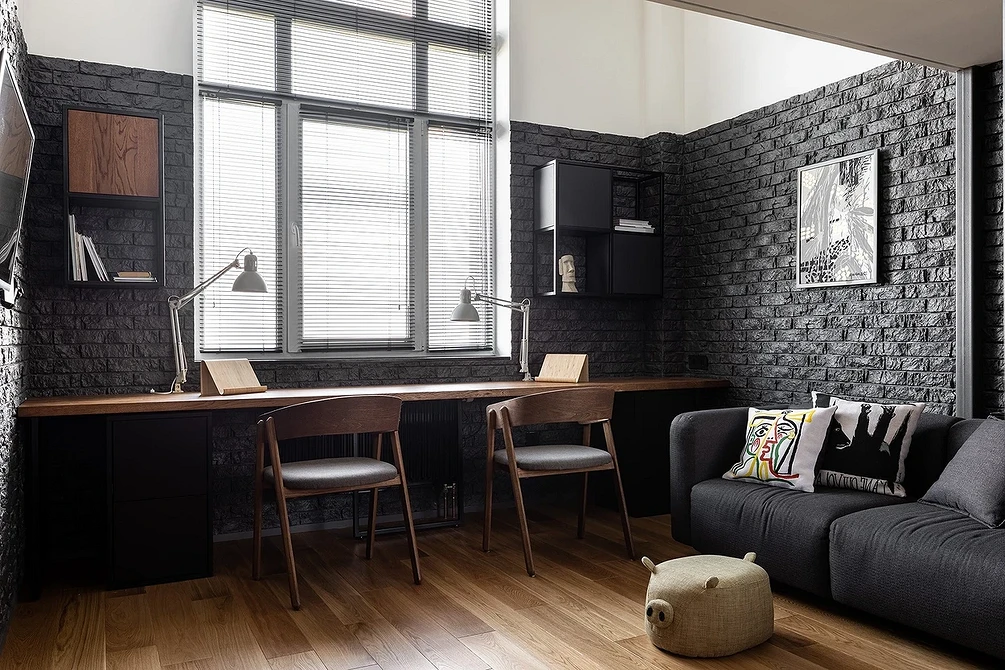 Кирпичная стена в интерьере: варианты применения, подходящие стили и 63 фото