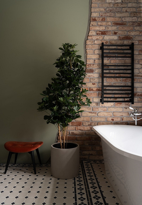 Кирпичная стена в интерьере: варианты применения, подходящие стили и 63 фото