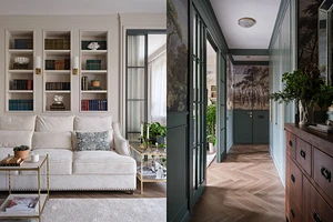 Потрясающая сталинка! Эффектная и необычная квартира 69 кв.м для дизайнера и ее семьи (фото до и после)