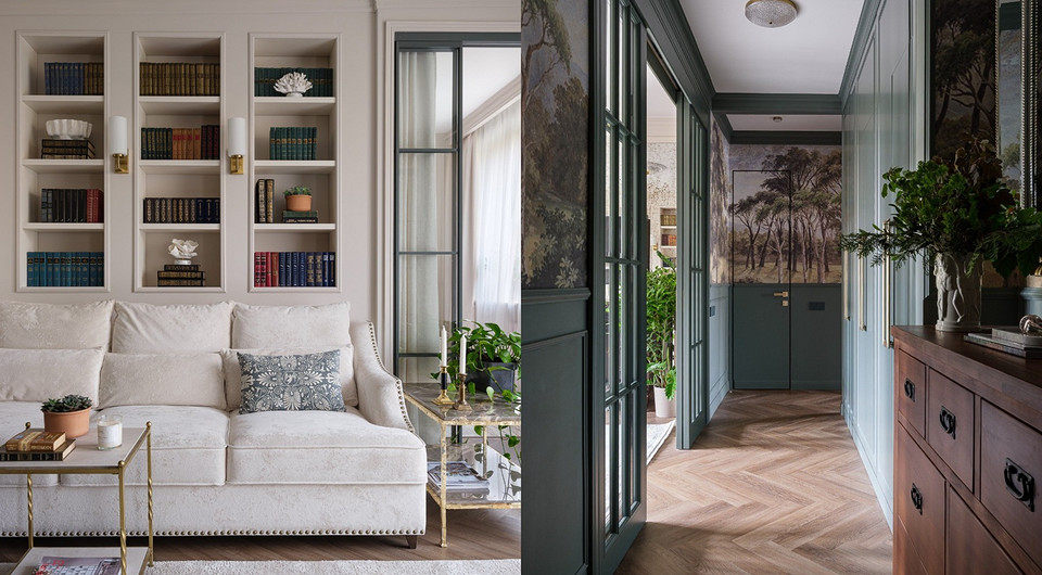 Потрясающая сталинка! Эффектная и необычная квартира 69 кв.м для дизайнера и ее семьи (фото до и после)