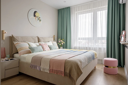 Шторы в спальню-2026: трендовые идеи, модные цвета и советы по выбору ткани (78 фото)