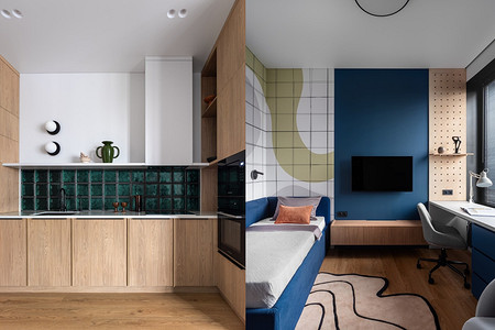 Из трех комнат сделали четыре: яркая и необычная квартира 94 кв. м для семьи