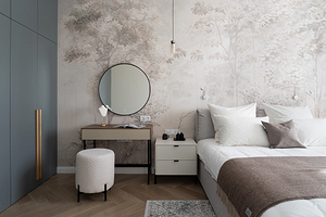 Захотите себе: 6 дизайнерских спален с красивыми обоями