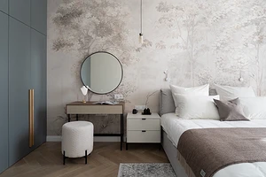 Захотите себе: 6 дизайнерских спален с красивыми обоями