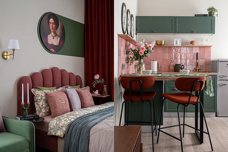 Вы влюбитесь в этот интерьер! Невероятно уютная студия 26 кв. м