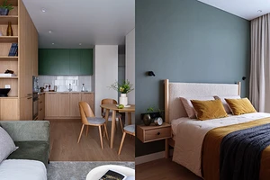 Природа в дом: уютный и расслабляющий интерьер 36 кв. м для девушки