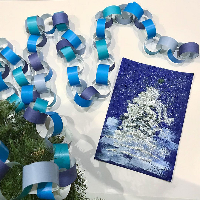 Новогодняя гирлянда своими руками: из чего и как ее сделать, идеи, фото и инструкции