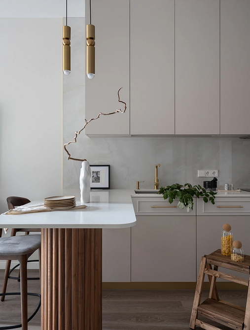 Обои на кухню-2026: подходящие материалы и цвета, тренды нового сезона (63 фото)