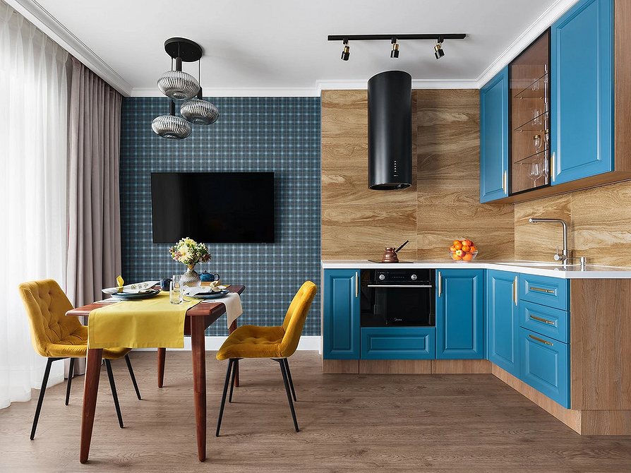 Обои на кухню-2026: подходящие материалы и цвета, тренды нового сезона (63 фото)