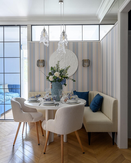 Обои на кухню-2026: подходящие материалы и цвета, тренды нового сезона (63 фото)