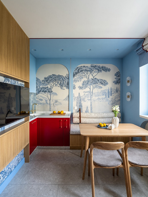 Обои на кухню-2026: подходящие материалы и цвета, тренды нового сезона (63 фото)