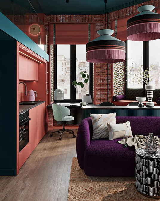 Обои на кухню-2026: подходящие материалы и цвета, тренды нового сезона (63 фото)