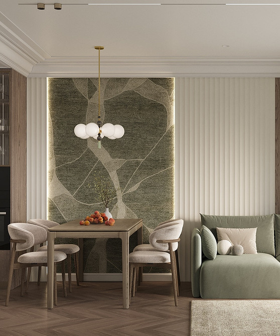 Обои на кухню-2026: подходящие материалы и цвета, тренды нового сезона (63 фото)