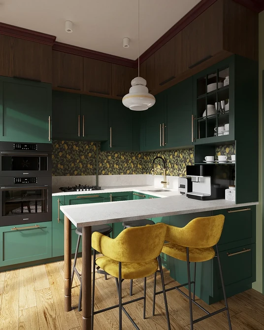 Обои на кухню-2026: подходящие материалы и цвета, тренды нового сезона (63 фото)