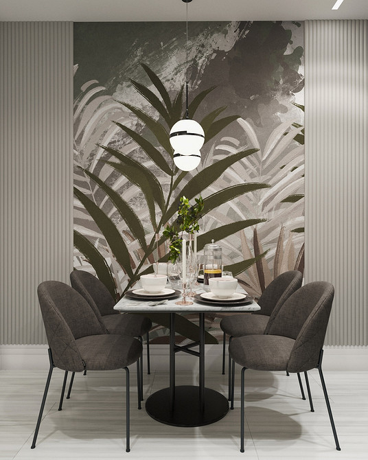 Обои на кухню-2026: подходящие материалы и цвета, тренды нового сезона (63 фото)