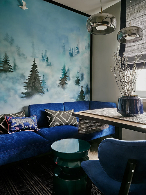 Обои на кухню-2026: подходящие материалы и цвета, тренды нового сезона (63 фото)