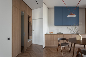 Уместили все: нескучный минимализм в квартире 47 кв. м с «тайной» гардеробной