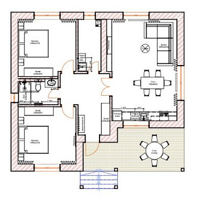 Дом для родителей дизайнера: уютный и продуманный интерьер 86 кв. м
