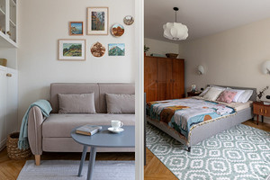 В этой хрущевке хочется жить! Потрясающая переделка семейной двушки 45 кв. м (фото до и после)