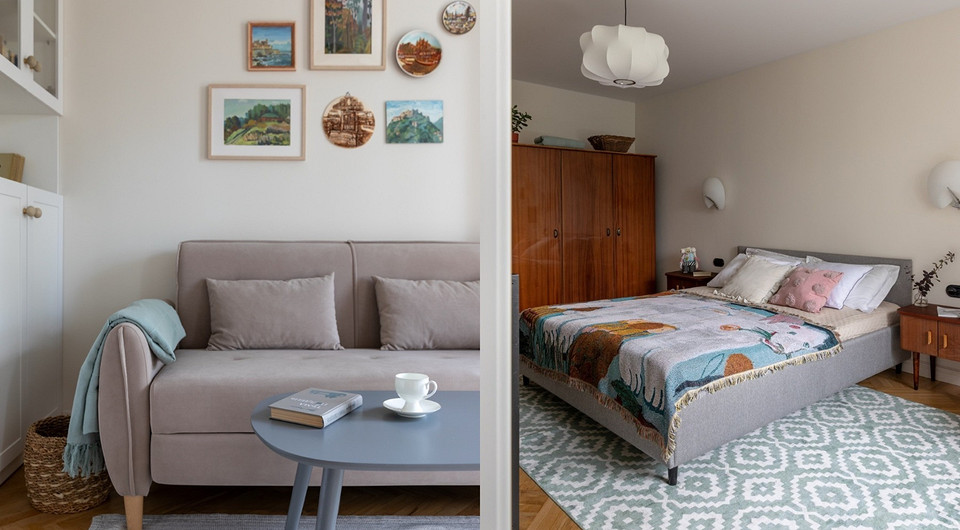 В этой хрущевке хочется жить! Потрясающая переделка семейной двушки 45 кв. м (фото до и после)