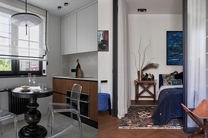 Интерьер для себя: уютная и необычная квартира 38 кв. м в типовой панельке (фото до и после)