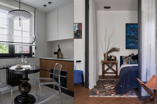 Интерьер для себя: уютная и необычная квартира 38 кв. м в типовой панельке (фото до и после)