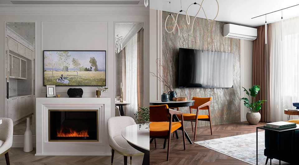 Дизайн ТВ-зоны: 7 стильных вариантов оформления и важные нюансы (58 фото)