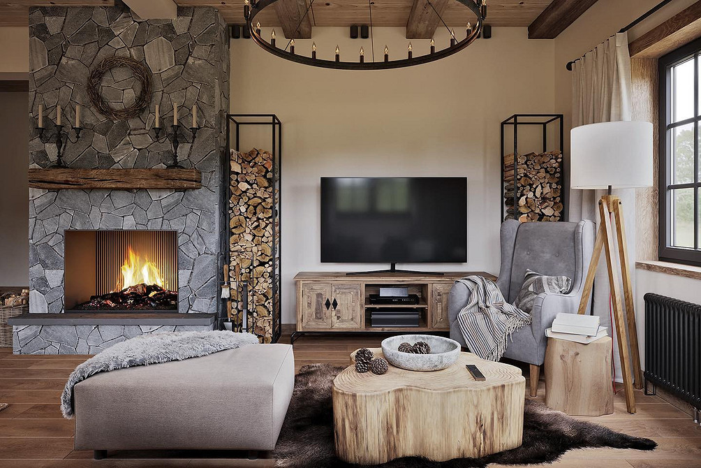 Интерьер в стиле шале: особенности и современные примеры (68 фото)