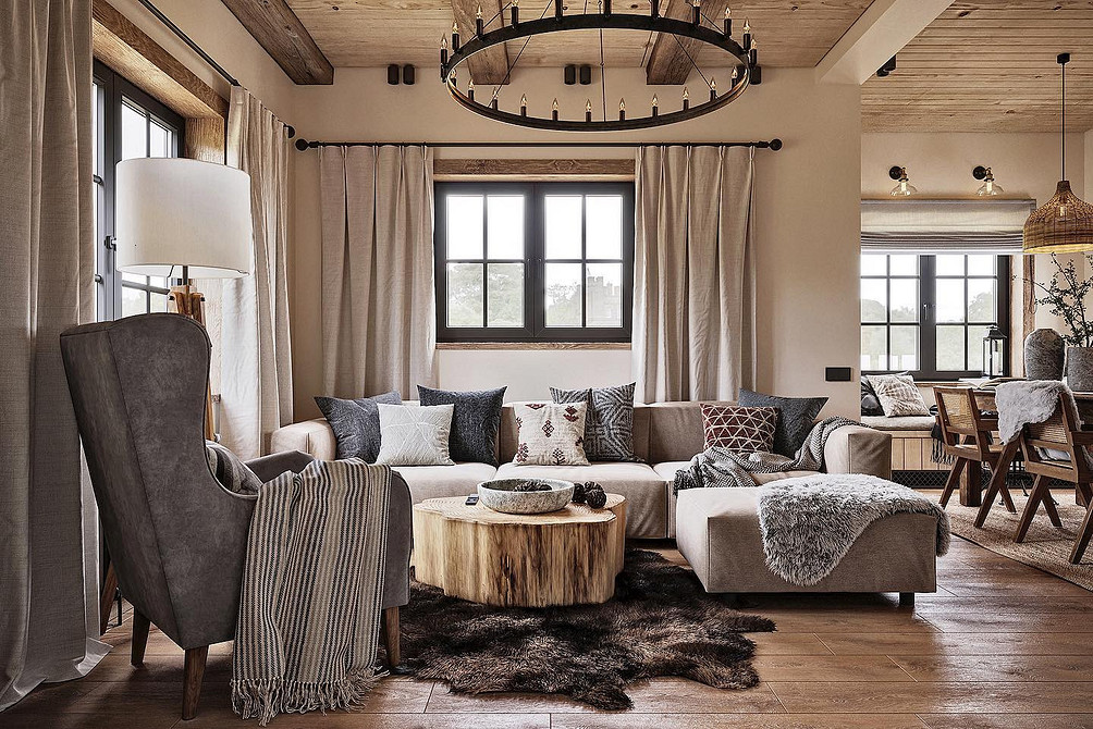 Интерьер в стиле шале: особенности и современные примеры (68 фото)