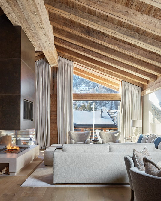 Интерьер в стиле шале: особенности и современные примеры (68 фото)