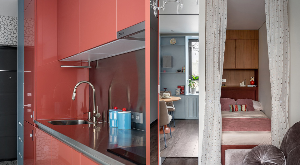 Советский шик и чудеса эргономики на 23 кв. м: маленькая и продуманная квартира для зрелой семейной пары