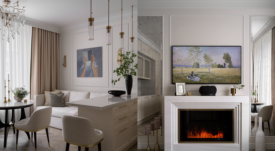 Интерьер мечты для взрослой семейной пары: квартира 47 кв. м, где продумано все до мелочей