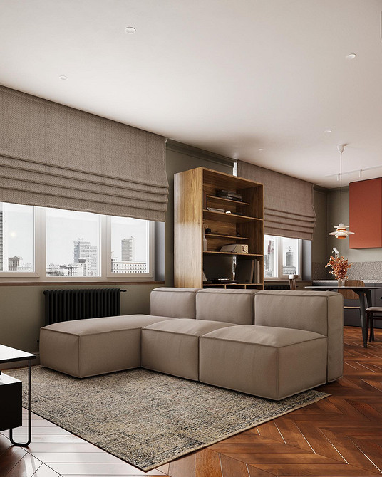 Как разделить комнату на две зоны: 11 способов и 76 фотопримеров