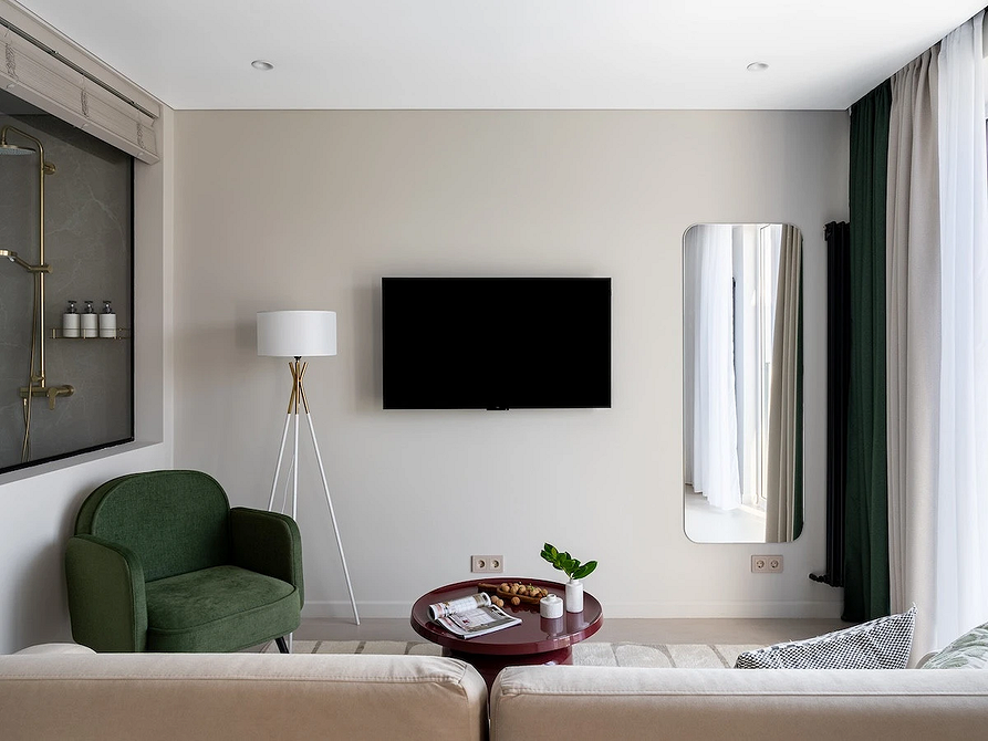 Как разделить комнату на две зоны: 11 способов и 76 фотопримеров