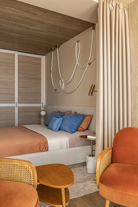 Как разделить комнату на две зоны: 11 способов и 76 фотопримеров