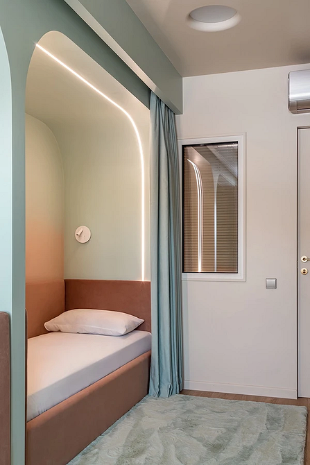 Как разделить комнату на две зоны: 11 способов и 76 фотопримеров