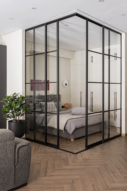 Как разделить комнату на две зоны: 11 способов и 76 фотопримеров