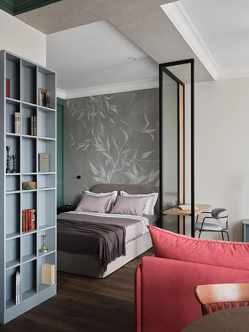 Как разделить комнату на две зоны: 11 способов и 76 фотопримеров